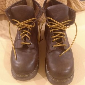 Brown Platform Doc Marten Boots